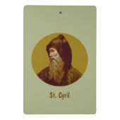 St. Cyril the Monk (M 002) Mini Klemmbrett (Rückseite)