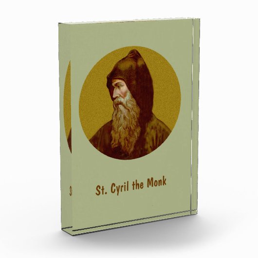 St. Cyril the Monk (M 002) Vertikal Fotoblock (Links)