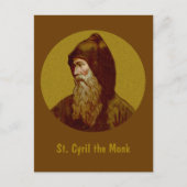 St. Cyril the Monk (M 002) Vertikale Postkarte (Vorderseite)