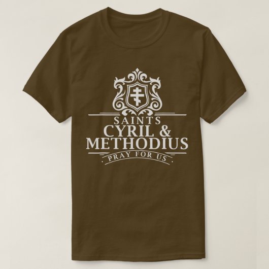 St. Cyril und Methodius Apostel der Slawen Byzan T-Shirt (Design vorne)