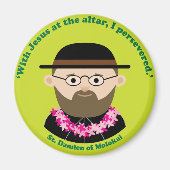 St. Damien von Molokai Magnet (Vorne)