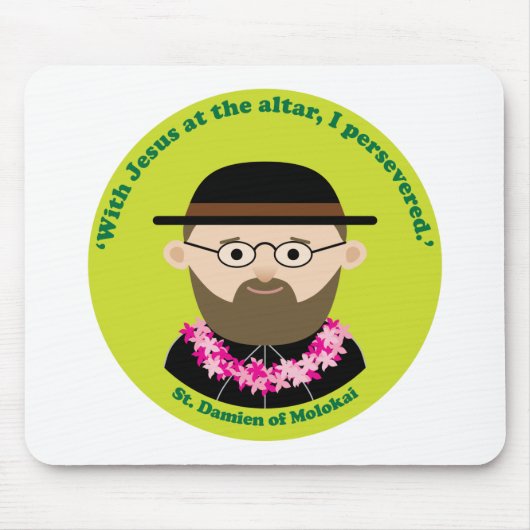 St. Damien von Molokai Mousepad (Vorne)