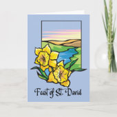 St. David Daffodils Fest mit freiem Himmel Karte (Vorderseite)