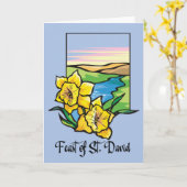 St. David Daffodils Fest mit freiem Himmel Karte (Gelbe Blume)