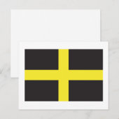 St. David Flag Postkarte (Vorne/Hinten)