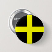 St David Flagge Wales Waliser Button (Vorne & Hinten)