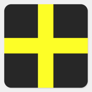 St David Flagge Wales Waliser Quadratischer Aufkleber