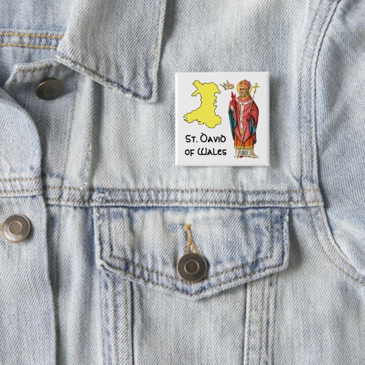 St. David of Wales (P 001) mit Kontur Karte Button (Beispiel)