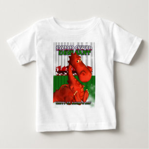 St David Tag, Waliser-Karte, Dydd Gwyl Dewi Sant Baby T-shirt
