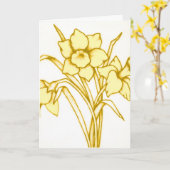 St David Tagesnarzissen-Karten-Gelb Karte (Gelbe Blume)