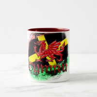 St David TagesTasse, Grunge, St David, Drachen