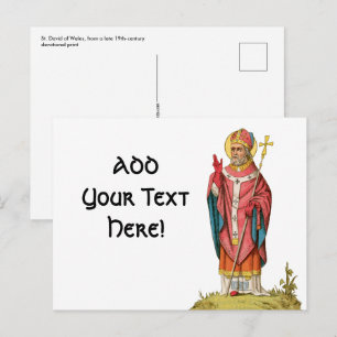 St. David von Wales (P 001) Postkarte