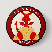 St. David's Day Button (Vorderseite)