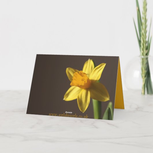 St. David's Day Card Karte (Rückseite)