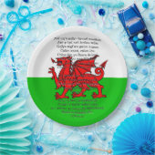 St Davids Day Christmas Calon Lân 9" Pappteller (Party)