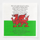 St Davids Day Christmas Calon Lân Serviette (Vorderseite)