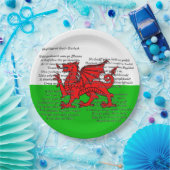 St Davids Day Christmas Men of Harlech 9" Pappteller (Party)