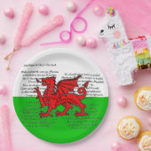 St Davids Day Christmas Men of Harlech 9" Pappteller (Party)