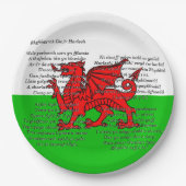 St Davids Day Christmas Men of Harlech 9" Pappteller (Vorderseite)