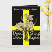 St Davids Day Daffodils And Cross Karte (Gelbe Blume)