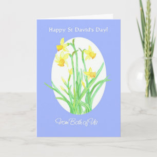 St David's Day Daffodils Card, von uns beiden Karte