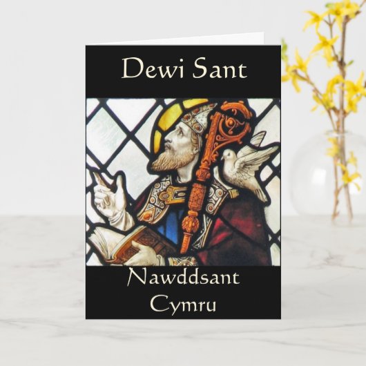 St. David's Day Gruß Karte (Gelbe Blume)
