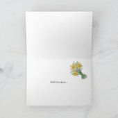 St David's Day Grußkarte: Über die Meilen hinweg Karte (Innenseite)