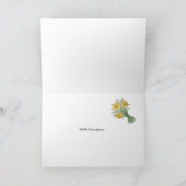 St David's Day Grußkarte: von allen uns Karte (Innenseite)