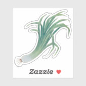 St. David's Day Leek Contour Sticker (fL) (Blatt)