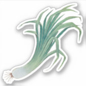 St. David's Day Leek Contour Sticker (fL) (Vorderseite)