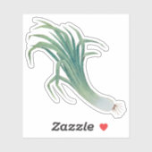 St. David's Day Leek Contour Sticker (fR) (Blatt)