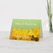 St. David's Day Personalisiert-Gelbe Daffodien Karte (Vorderseite)