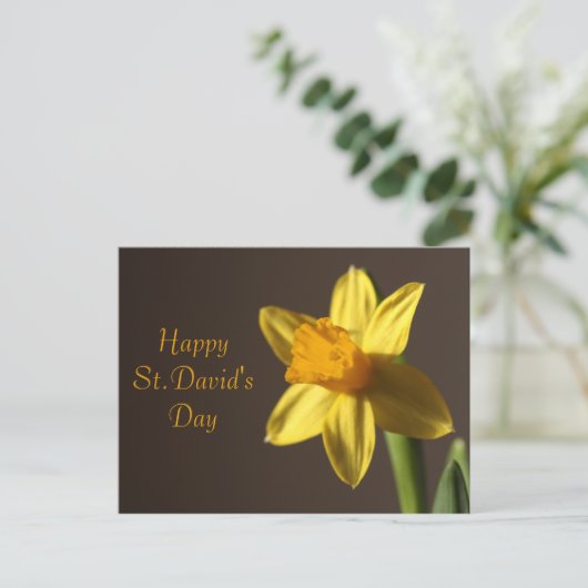 St.David's Day Postcard Postkarte (Stehend Vorderseite)