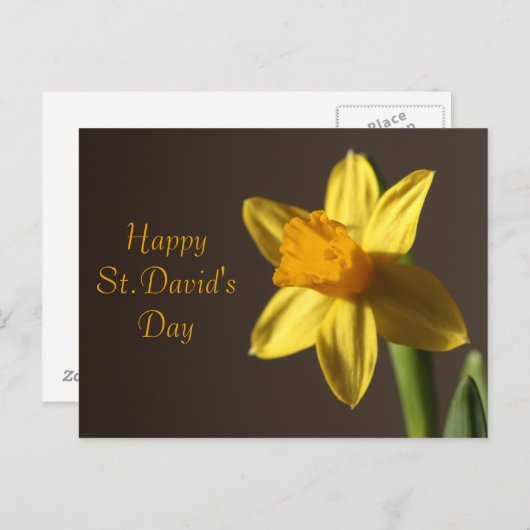 St.David's Day Postcard Postkarte (Vorne/Hinten)