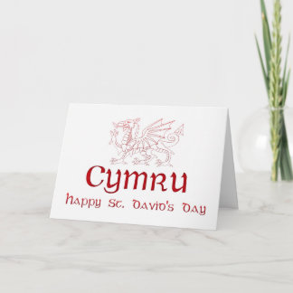 St. David's Day, Saint David, Ddydd Gwyl Dewi Sant Karte