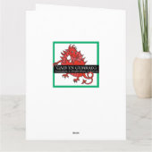 St. David's Day, walisische Kostüme, Für den Cousi Karte (Rückseite)