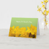 St David's Day Yellow Daffodils Personalized Karte (Gelbe Blume)