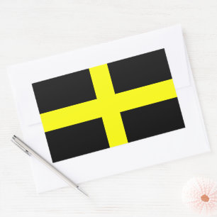 St. David's Flag Rechteckiger Aufkleber