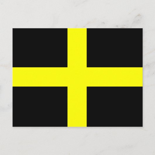 St. David's Flag Wales Welsh Postkarte (Vorderseite)
