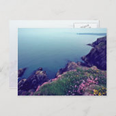 St. David's Head, Westernster Point of Wales Blume Postkarte (Vorne/Hinten)