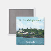 St. David's Lighthouse Bermuda Magnet (Vorderseite/Rückseite)