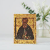 St. Demetrius der Wonderworker des Priluki Icon Postkarte (Stehend Vorderseite)