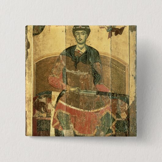 St. Demetrius von Salonica, 12. Jahrhundert Button (Vorderseite)