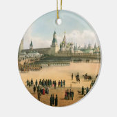 St. Die Kathedrale des Basilikums gesehen vom Keramikornament (Links)