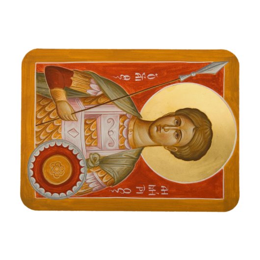 St Dimitrios Icon Magnet (Horizontal)