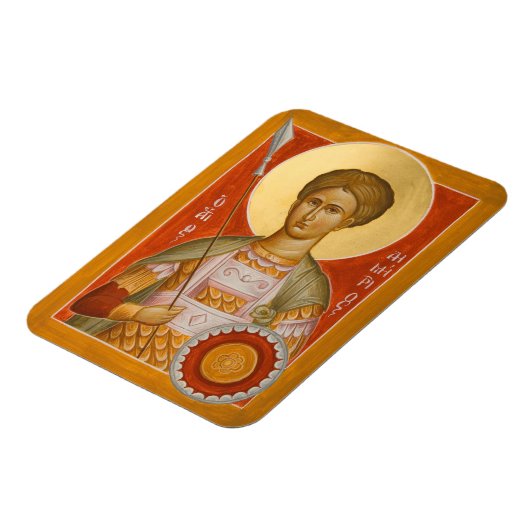 St Dimitrios Icon Magnet (Linke Seite)