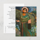 St. Dismas, die Gute-Dieb-Gebet-Karte (Vorne/Hinten)