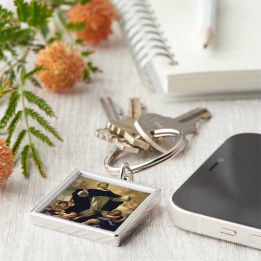 St Dominic, 1170-1221 Schlüsselanhänger (Seite)