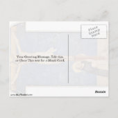 St.Dominic am Kreuz Christi von Fra Angelico Postkarte (Rückseite)