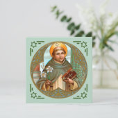 St. Dominic (BK 07) Square Flat Greeting Card (Stehend Vorderseite)